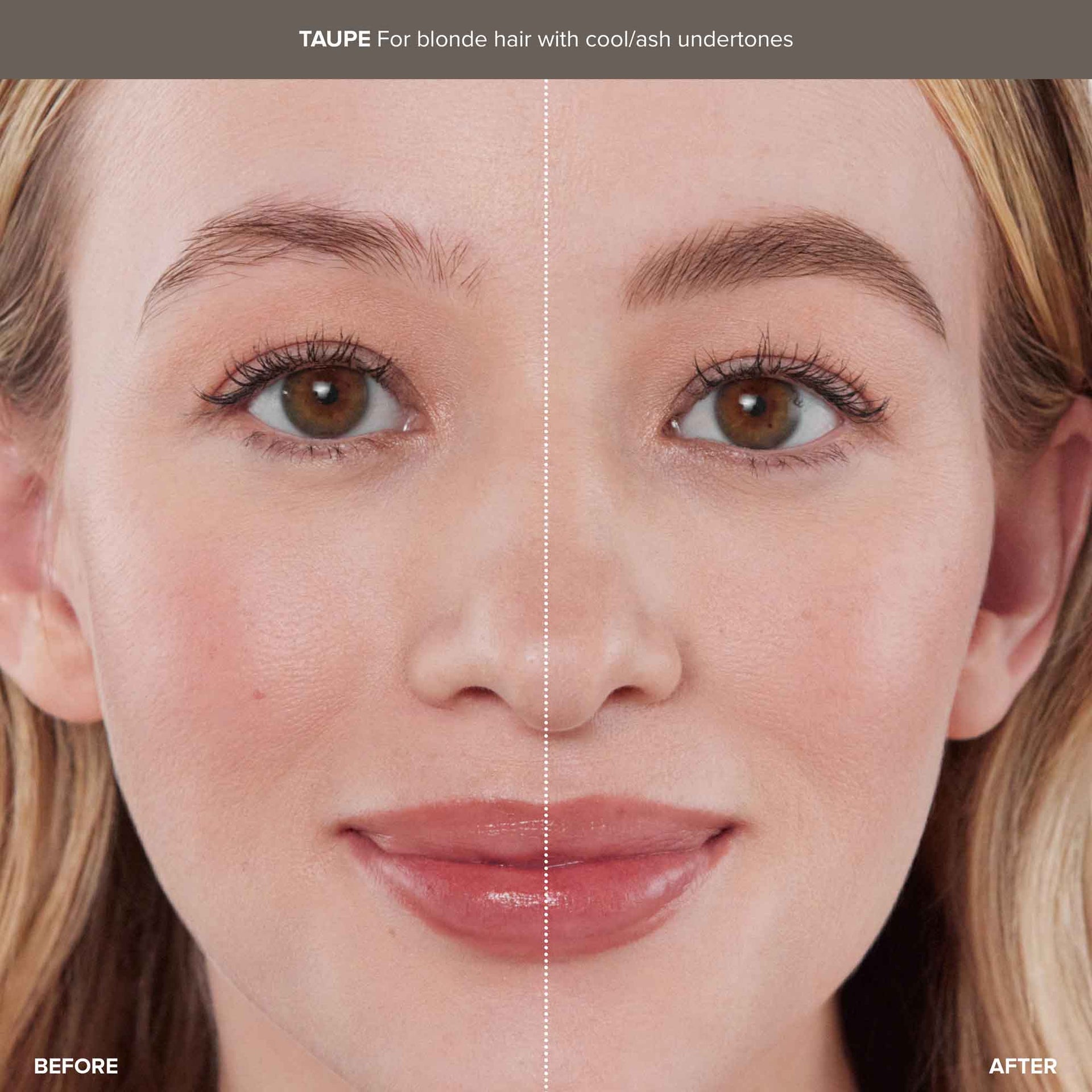 Taupe | Sculpted & Defined Brow Kit Before & After - Taupe