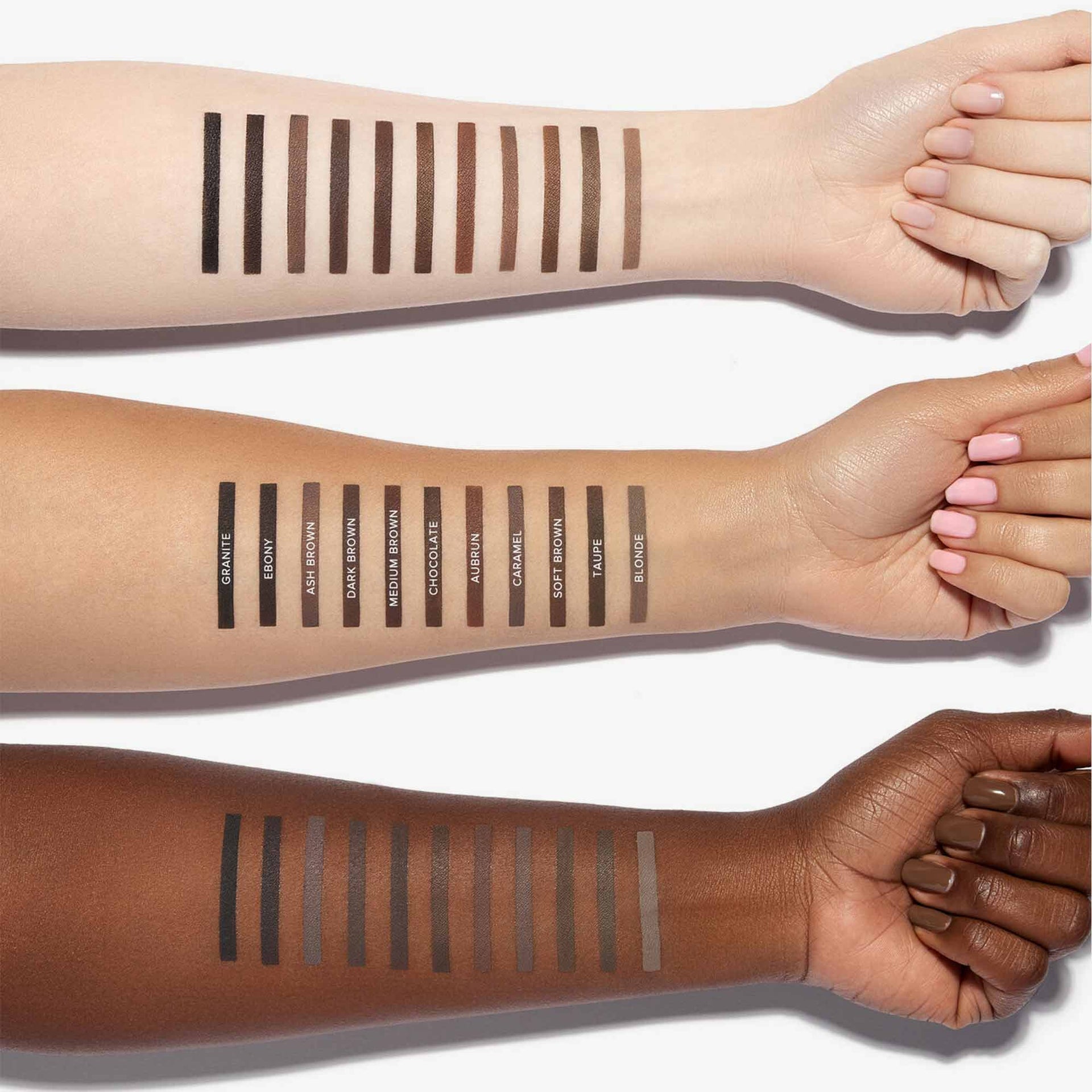 DIPBROW® Pomade Arm Swatches